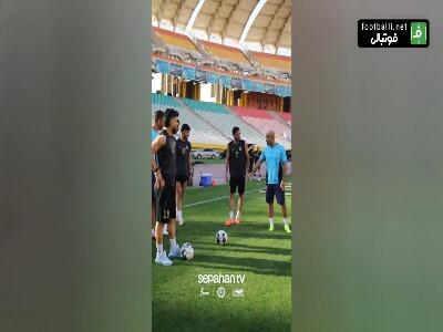 تمرین سپاهان در ورزشگاه نقش جهان