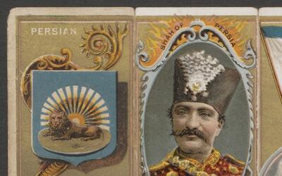جعبه سیگار Duke آمریکایی با نقش ناصرالدین شاه (عکس)