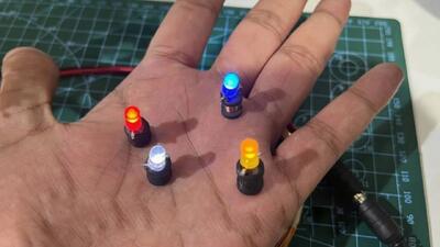 آموزش ساخت LED بی سیم بدون باتری