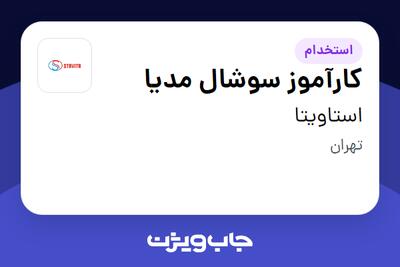 استخدام کارآموز سوشال مدیا - خانم در استاویتا
