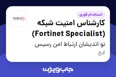 استخدام کارشناس امنیت شبکه (Fortinet Specialist) - آقا در نو اندیشان ارتباط امن رسیس