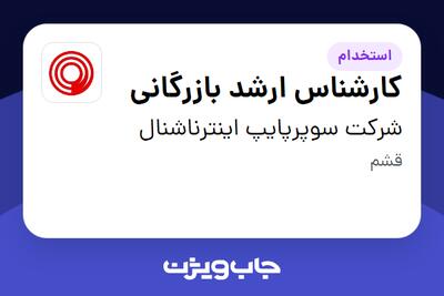استخدام کارشناس ارشد بازرگانی در شرکت سوپرپایپ اینترناشنال