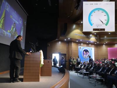 افتتاح سایت ۵G ایرانسل در فارس با ثبت سرعت ۴۱۴۳ مگابیت بر ثانیه