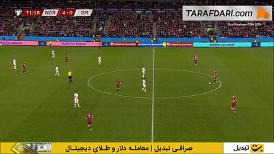 هت‌تریک کامل شد؛ گل سوم ارلینگ هالند به اسرائیل (نروژ 5-0 اسرائیل)