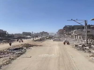 بازگشایی معابر در غزه پس از آتش‌بس و عقب‌نشینی ارتش اشغالگر صهیونیستی
