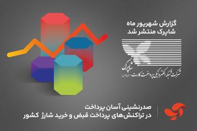 گزارش شهریور ماه شاپرک منتشر شد / صدرنشینی آسان پرداخت در تراکنش‌های پرداخت قبض و خرید شارژ  کشور