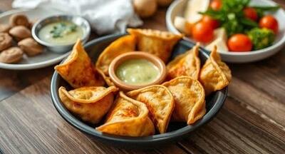 باورتون نمیشه این پیراشکی با چی درست شده پیراشکی خوشمزه با سس مخصوص!