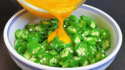 دیگه خورش بامیه درست نکن / روش جدید خوردن بامیه