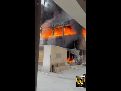 جزئیات آتش‌سوزی یک مجتمع تجاری در قشم