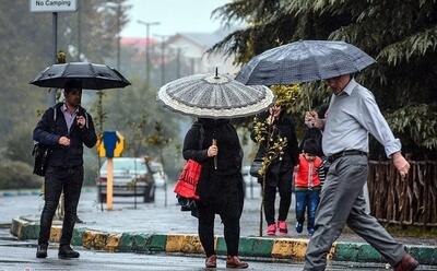 تداوم بارش باران در این استان‌ها