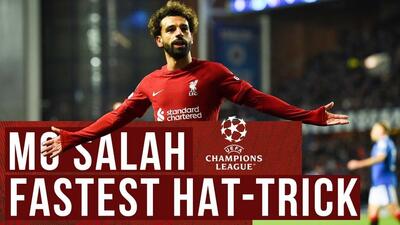 چنین روزی در سال 2022؛ محمد صلاح سریع‌ترین هت‌تریک تاریخ لیگ قهرمانان اروپا را مقابل رنجرز به ثبت رساند