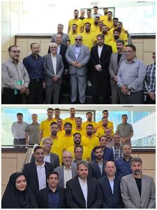 برگزاری مراسم بدرقه تیم فوتبال نیشکر امیرکبیر به مسابقات ورزش کارگری جهان