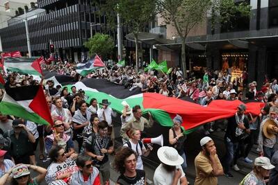 راهپیمایی حامیان فلسطین در استرالیا