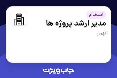 استخدام مدیر ارشد پروژه ها - آقا در سازمانی فعال در حوزه نفت، گاز و پتروشیمی