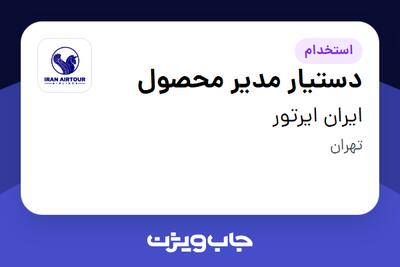 استخدام دستیار مدیر محصول در ایران ایرتور