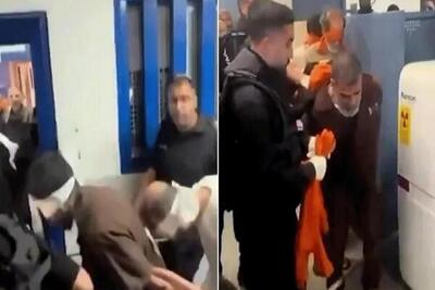انتشار فیلمی از رفتار وحشیانه صهیونیستها با اسیران فلسطینی