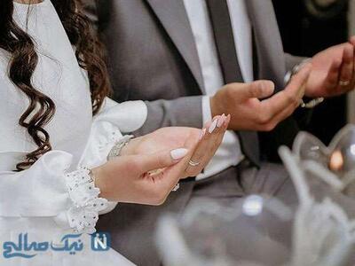 حضور عروس و داماد در شب عروسی برای اقامه نماز در مسجد و خوشحالی نمازگزاران