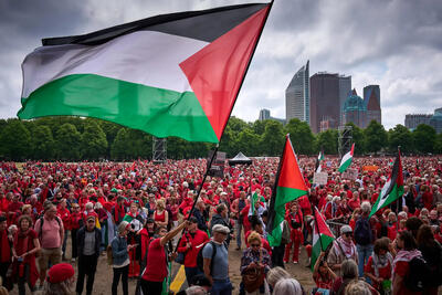 دستگیری بیش از 300 حامی فلسطین در «روتردام» هلند