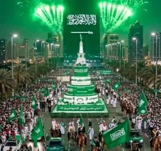 آواز شاد؛ بزن و برقص باشکوه مردم عربستان تو خیابونا که بن سلمان واسشون بریز بپاش کرده