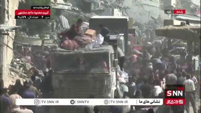 ورود کامیون های حامل کمک های بشر دوستانه به غزه