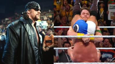 واکنش آندرتیکر به ادای احترام جان سینا در حین مسابقه/ اخبار WWE