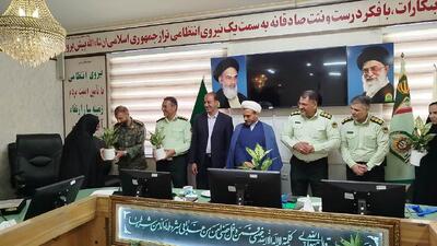 اقدام زیبای تعدادی از فرزندان و کارکنان انتظامی نیشابور در محل فرماندهی نیشابور در هفته فراجا