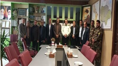 گرامیداشت هفته فراجا با حضور معاون سازمان و مدیر جهادکشاورزی نیشابور در ستاد فرماندهی شهرستان
