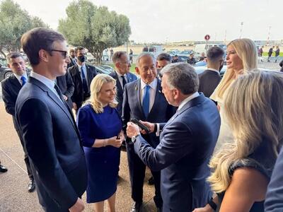 استقبال خانوادگی نتانیاهو از ترامپ+عکس