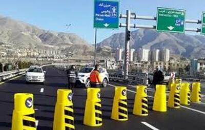 جاده چالوس به دلیل تردد احشام بسته است