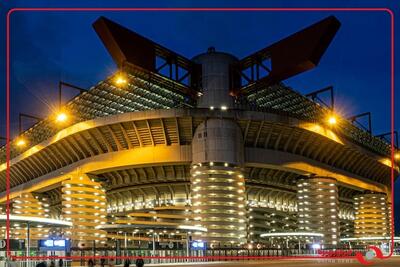  استادیوم سن سیرو در میلان بزرگترین ورزشگاه ایتالیا