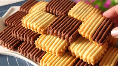 طرز تهیه کوکی مناسب چای عصرانه / در ۱۰ دقیقه یک سینی شیرینی داری