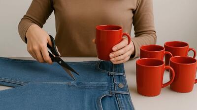 سه ایده خلاقانه برای کاردستی با شلوار جین قدیمی!