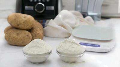 آموزش کامل تهیه آرد سیب زمینی در خانه برای پخت وپز بدون گلوتن