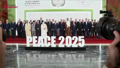 عکس یادگاری ترامپ با سران و مقامات در اجلاس شرم‌الشیخ+ فیلم