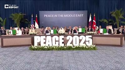 فیلم لحظه ثبت توافق صلح حماس و اسرائیل /   آمریکا، مصر، قطر و ترکیه امضا کردند