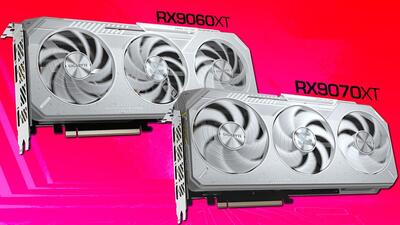 کارت‌های سفید RX 9070 XT و RX 9060 XT GAMING ICE توسط گیگابایت عرضه شدند
