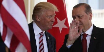 ترامپ خطاب به اردوغان : به همسر زیبایت سلام برسان! + فیلم