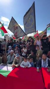 فلسطینی ها در خان یونس آماده استقبال از اسیران + فیلم