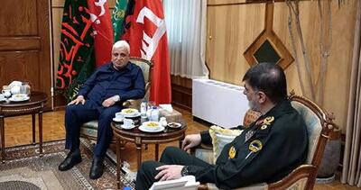 دیدار رئیس الحشد الشعبی عراق با فرمانده کل انتظامی جمهوری اسلامی ایران