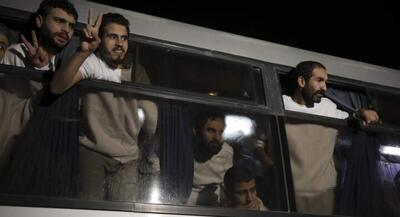 اولین گروه اسرای فلسطینی وارد غزه شدند | جهان نیوز