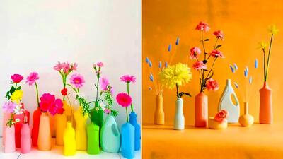 15 مدل گلدان دکوری رنگی؛ ایده‌هایی برای تغییر دکوراسیون خانه