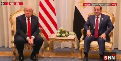 ترامپ: السیسی در خصوص حماس نقش مهمی ایفا کرد و از مصر متشکرم + فیلم