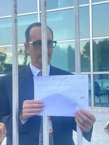 عکس: اطلاع رسانی عجیب کارگزار سفارت آلمان به مراجعین ایرانی!