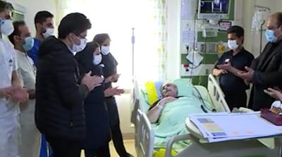آرزوی محمد کاسبی روی تخت بیمارستان برای رهبر انقلاب