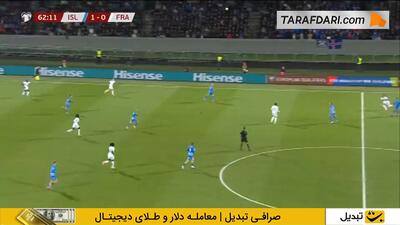  گل زیبای کریستوفر انکونکو به ایسلند (ایسلند 1-1 فرانسه)