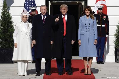  ترامپ به اردوغان: به همسر زیبایت سلام برسان!