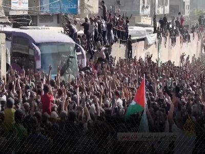  طلوع آزادی در آسمان غزه؛ استقبال پرشور از اسیران بازگشته
