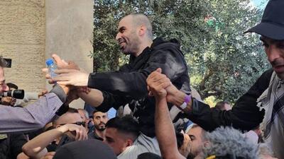  تصاویر استقبال فلسطینی ها از آزادگان
