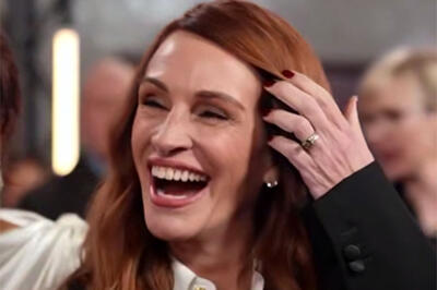  جولیا رابرتز با چهره‌ای متفاوت در ۵۸ سالگی