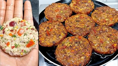  طرز تهیه کتلت سیب زمینی و سبزیجات بدون نیاز به ذره ای گوشت